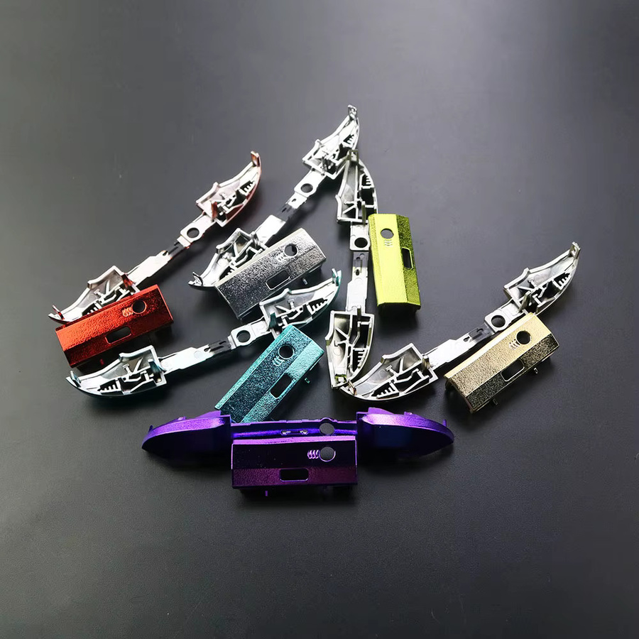 Yuxi Ersatz-Tasten Set für Xbox Series X und Series S in Chrom Silber inklusive LB RB Trigger und Guide Button - Bild 2