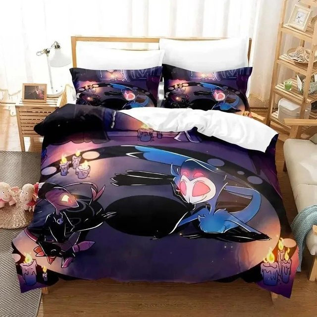 Loona Boss 3D Anime Bettwäsche Set Multicolor, Bettbezug mit Kissenbezügen, B/H: 245 x 210 cm - Bild 1