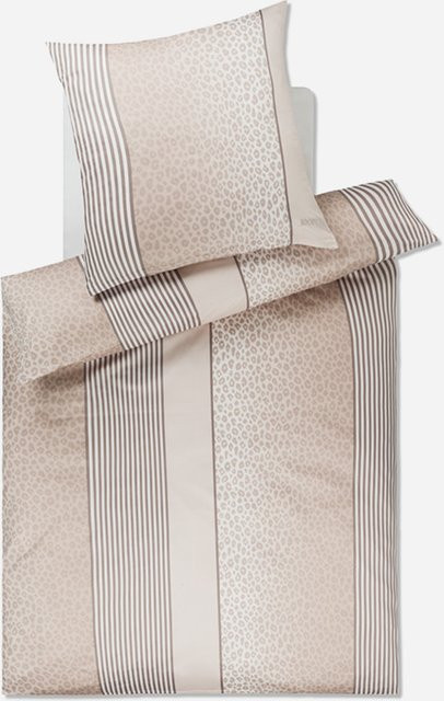 Bettwäsche JOOP! LEO aus Mako-Satin in Cream/Beige mit modernem Grafik-Tierprint - Bild 1