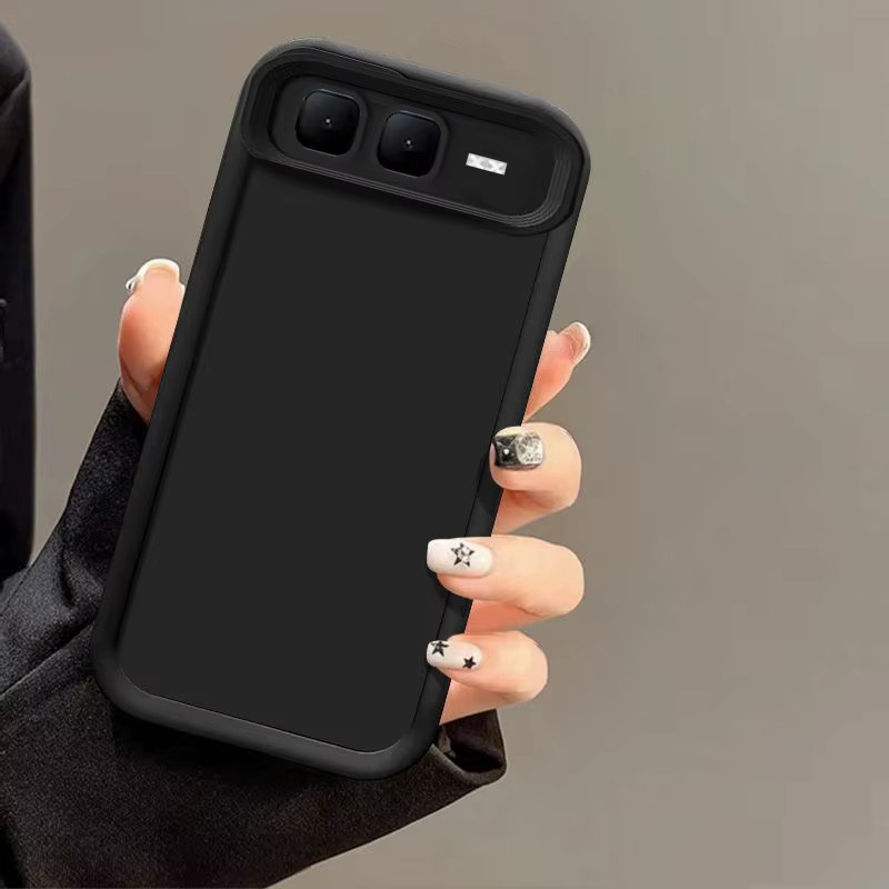 Infinix Smart 10 Plus Handyhülle Luxus Candy Matte Soft Cover in Rot mit Anti-Fall-Schutz - Bild 2