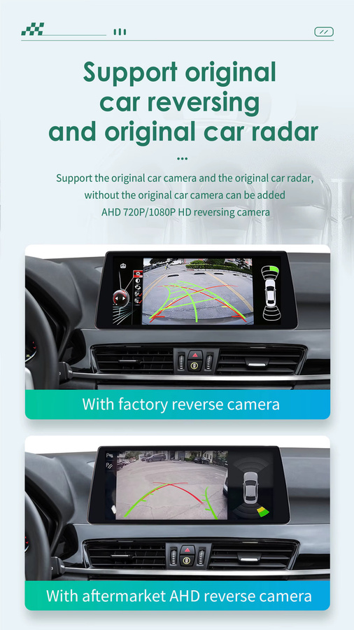 OSSURET 10,25 Zoll Android Autoradio für BMW X1 F48 2016-2017 in Schwarz mit GPS, Bluetooth, Wireless CarPlay, Android Auto, 4G, DSP und 360-Grad-Kamera Unterstützung - Bild 4