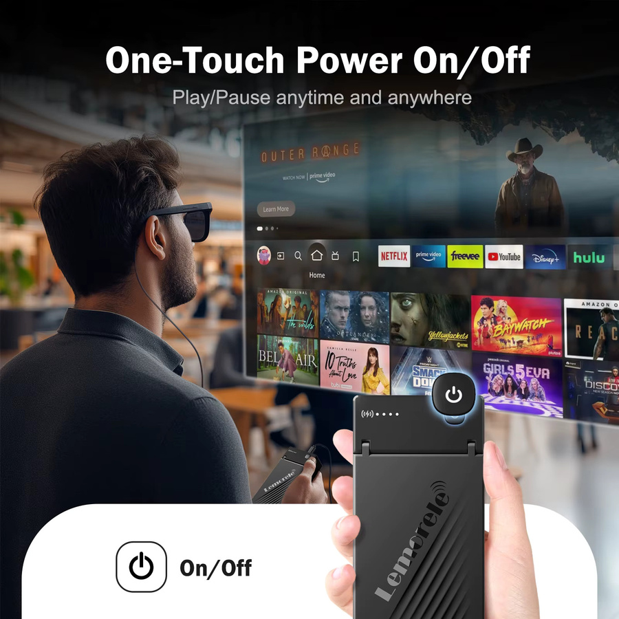 Lemorele 4K HDMI zu Typ-C Switcher AR Brille Ladeadapter und Videoadapter in Schwarz - Bild 6