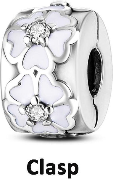 Lily there Spacer Stopper Clip Charms, 925 Silber, Damen - Bild 1