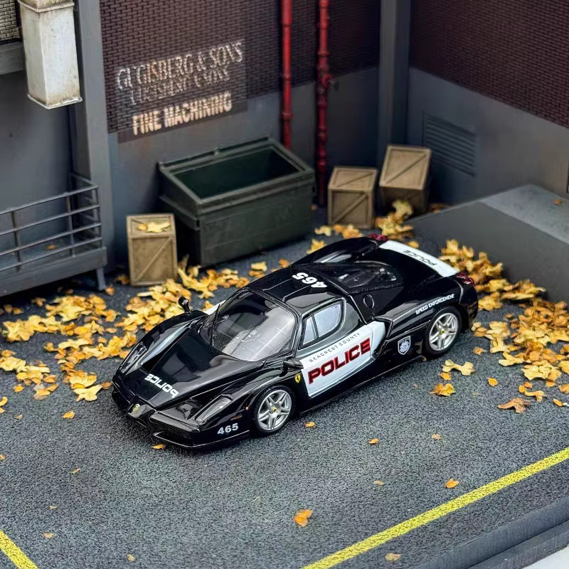 KING Modell Ferrari Enzo, Automodell, 1:64, Rot-Blau, öffnbar - Bild 4