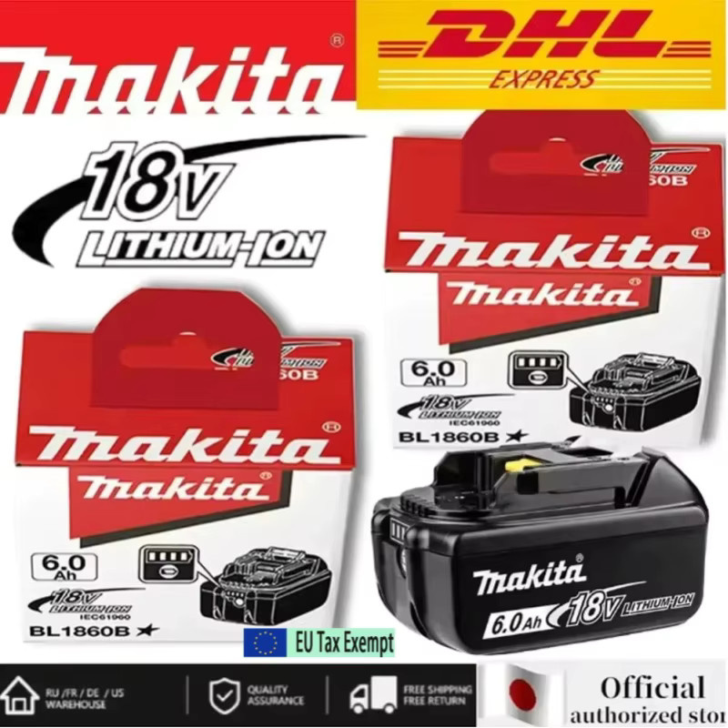 Makita 18V Lithium-Ionen Ersatzakku mit 6Ah in Schwarz - Bild 1