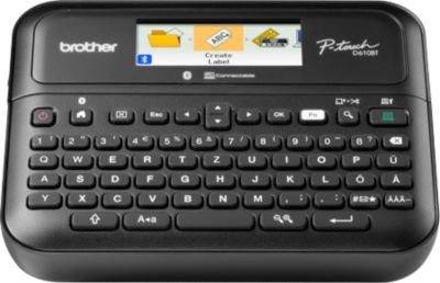 Brother Beschriftungsgerät PT-D610BTVP in Schwarz mit Thermotransfer-Technologie, USB und Bluetooth für TZe-Schriftbänder von 3,5 bis 24 mm Breite - Bild 1