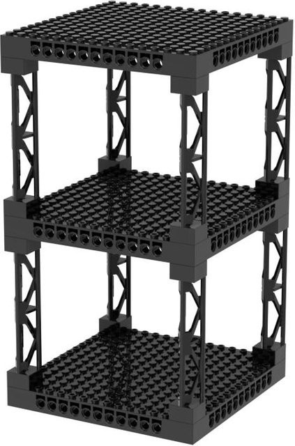LEGO Pixel Board Runde Platte, Schwarz - Bild 1
