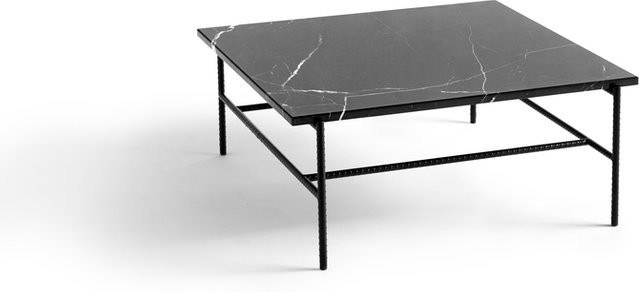 HAY Rebar Beistelltisch Niedrig aus Kiefernholz in Schwarz - Bild 1