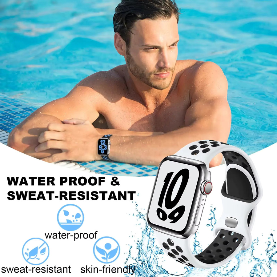 RWBANDS Sportarmband Silikon, Weiß, Unisex - Bild 5