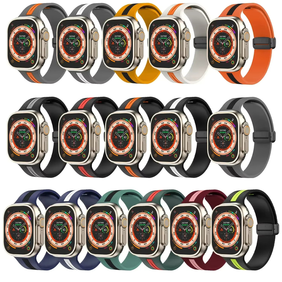 CAOWTAN Uhrenarmband Silikon, Magnet, Unisex - Bild 3
