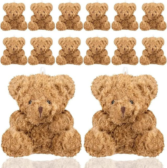 Linyi toy Plüsch Mini Teddybär, hellbraun, 40-teiliges Set - Bild 1