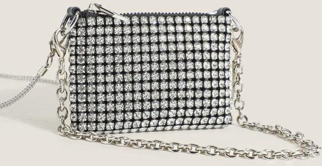 JMG Bags Tasche Mini Schulter-Umhängetasche, Strasssteine, Damen - Bild 1