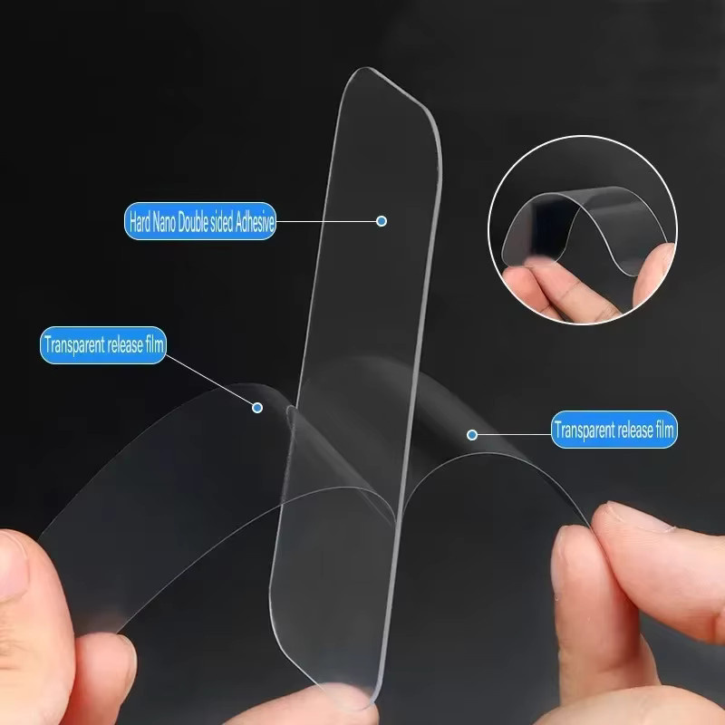 Transparentes doppelseitiges Nano-Klebeband aus Acryl für spurlose Wandsticker und Ballonhalterungen - Bild 3