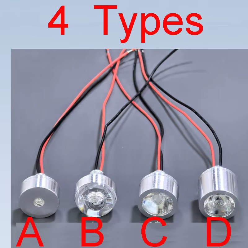 10 Stück JOYPINJ LED-Strahler-Flutlicht für Maschinen-Ausrüstung, oberflächenmontiert, rund, Farben: Rot, Grün, Weiß, Spannungen: 3V 5V 12V 24V - Bild 2
