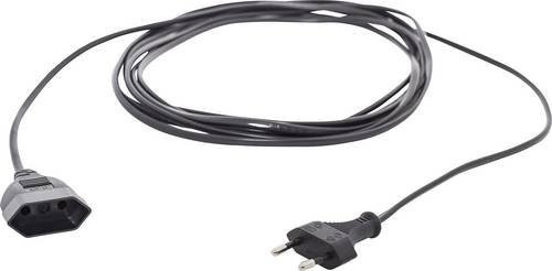 HAWA R698 Strom Verlängerungskabel 16A Schwarz 5,00 m H03VV2-F 2x 0,75mm² flach - Bild 1