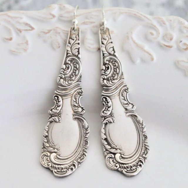 YoYo Ohrringe, Silber, Vintage, Damen - Bild 1