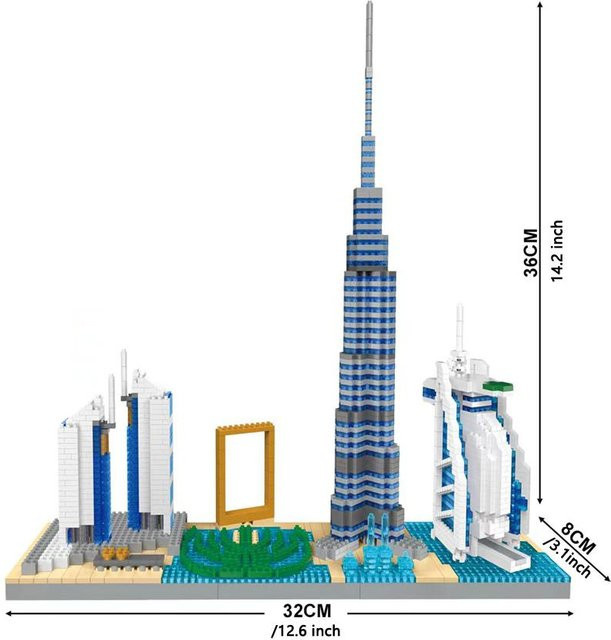 Linyi toy Dubai Skyline Burj Al Arab Modelle aus Kunststoff - Bild 1