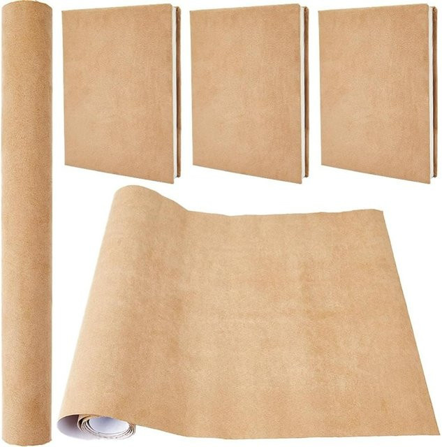 Wildleder-Buchtuch in Beige für Buchbindung und Scrapbooking, 1 Blatt, B/H: 129,5 x 51 cm - Bild 1