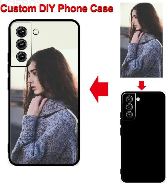 Personalisierte DIY Bildhülle für Samsung Galaxy S26 S25 S24 S23 S22 S21 FE Ultra Plus A73 A53 A52S A32 A51 Note 20 transparentes Etui - Bild 1