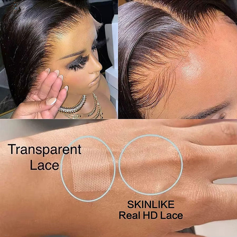 Eva Hair HD-Lace Closure und Frontals, Glattes Echthaar - Bild 3