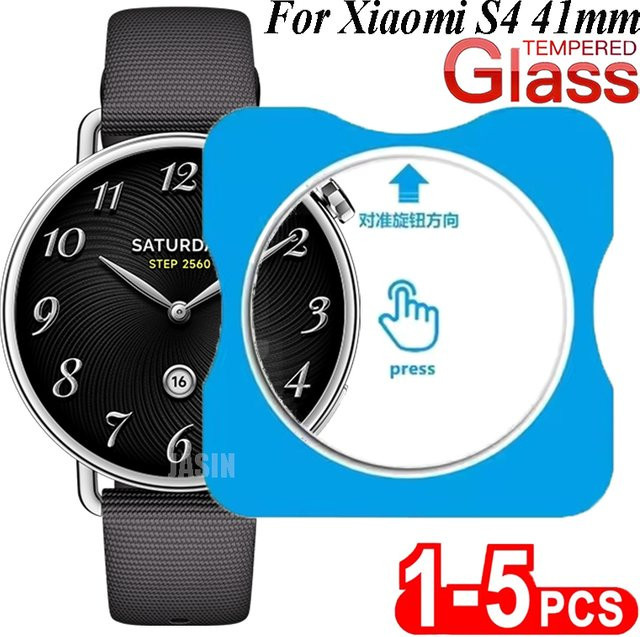 Displayschutzfolie aus gehärtetem Glas für Xiaomi Watch S4 41 mm - Bild 1