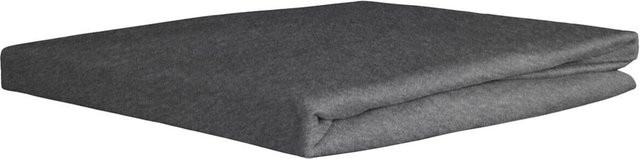 Castell Spannbetttuch aus Jersey in Anthrazit und Grau, Oeko-Tex Standard 100 - Bild 1
