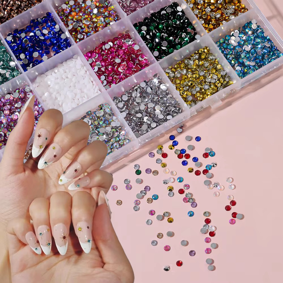 MAFANAILS Nail Art Strass Glas Diamanten, Bunt, Glänzend - Bild 2