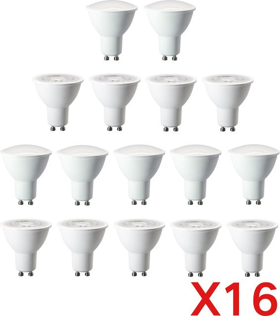 16er Set LED Spot Glühbirnen GU10 von Gatetop, flimmerfrei, 5W, weißes Licht, AC 220V - Bild 1