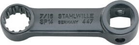 Stahlwille Adapter Spline Gr. 16 mit 1/2 Zoll Aufnahme und 3/8 Zoll Innen-4kant in Grau - Bild 1