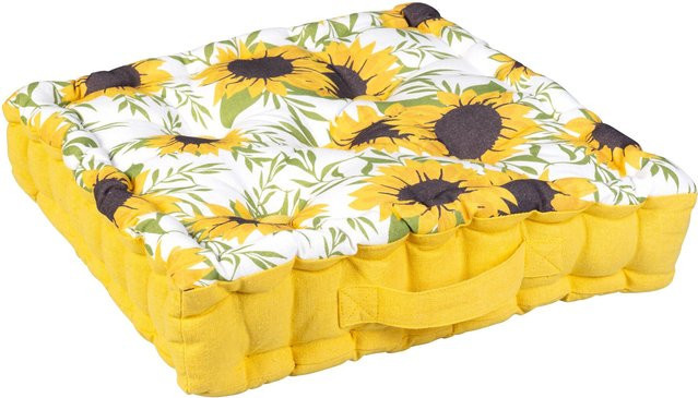 Reversibles Wende-Sitzkissen Sonnenblume von viva domo in Multicolour, rechteckig - Bild 1