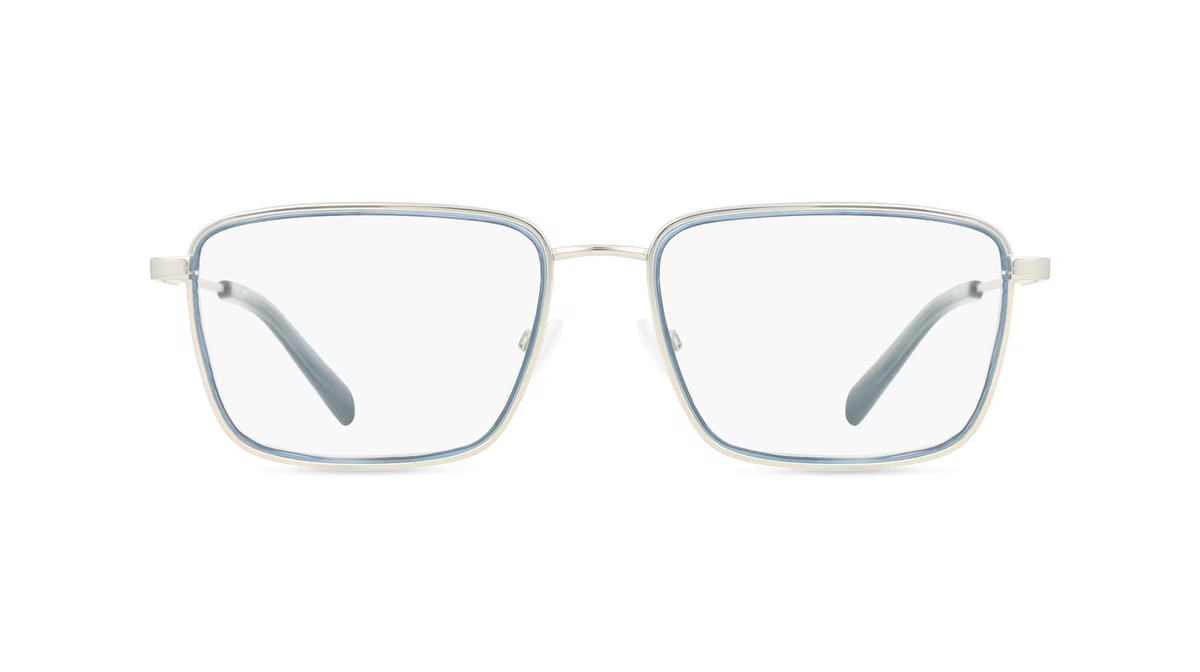 Sting STGVST445 Korrektionsbrille, Vollrand, Quadratisch, Metall, Unisex, Silber - Bild 1