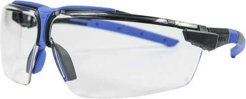 UVEX Schutzbrille i-3 aus Polycarbonat in Anthrazit/Blau mit transparenten Gläsern nach EN 166 - Bild 1
