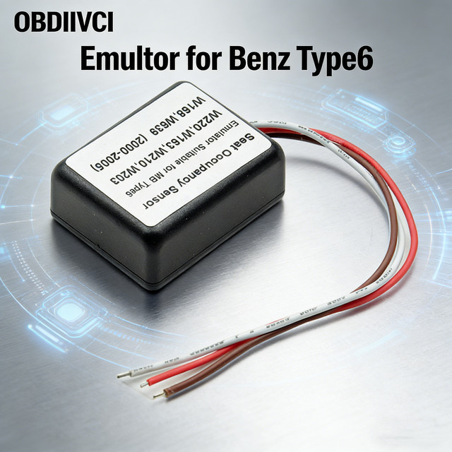 OBDIICAT Sitzbelegungssensor SRS Emulator Typ6 in Schwarz für W220, W163, W210, W203, W168, W639 und weitere Modelle - Bild 1