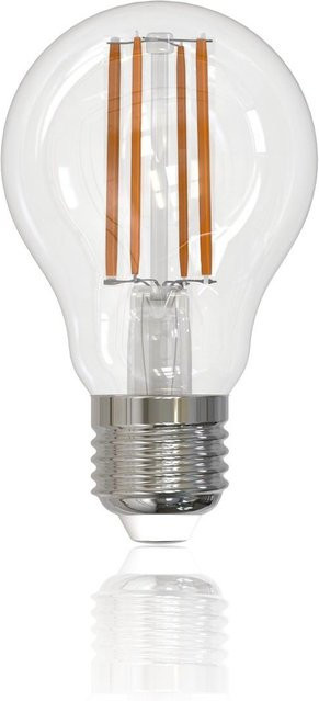 XavaX LED-Filament Glühlampe E27, Warmweiß, 470 lm, ersetzt 40 W, transparent - Bild 1