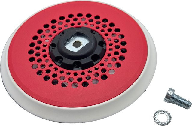 FLEX Klett-Schleifpad für Exzenterschleifer in Rot, Durchmesser: 150 mm, mit M8-Gewinde für staubfreies Schleifen und Polieren - Bild 1