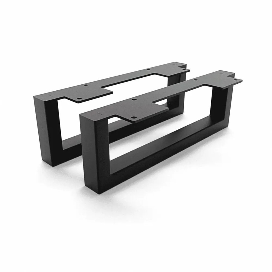 HEVVA Möbelfüße GRAZ 2er Set Schwarz Höhe: 10 cm, Tiefe: 30 cm - Bild 2