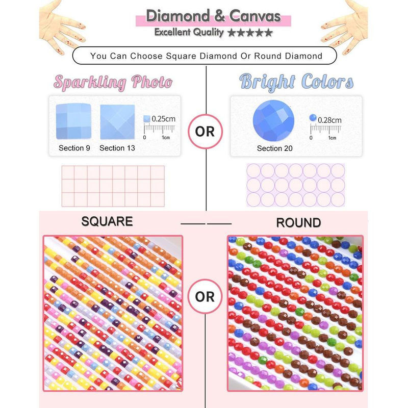 FIYO 5D Diamantgemälde Rote Rose Blumen Dekoration Schwarz-Weiß-Orange B/H: 40 x 50 cm - Bild 3