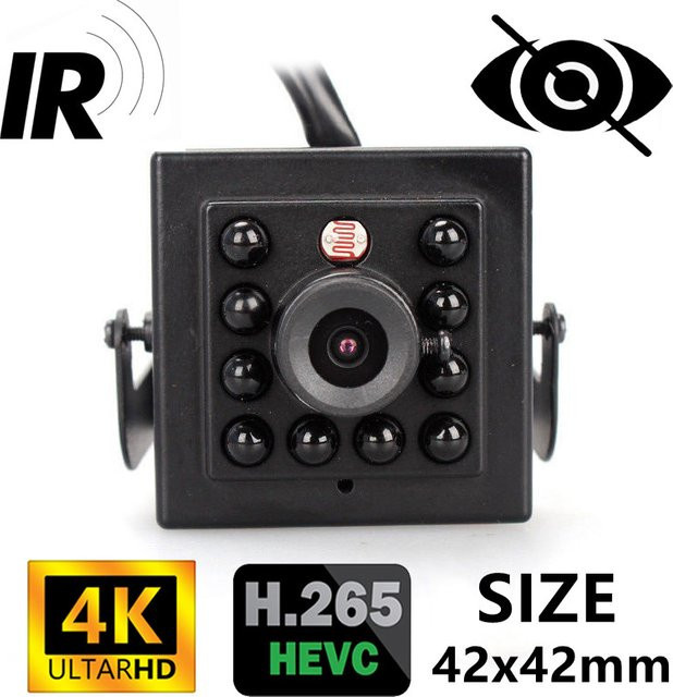 HQCAM Mini 8MP IP Kamera 4K Ultra HD Indoor CCTV mit Nachtsicht und Audio in Schwarz - Bild 1
