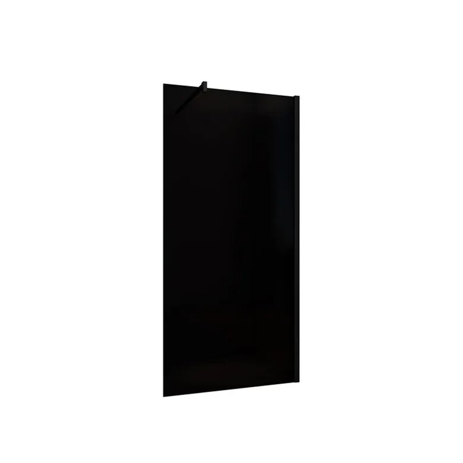 Duschparadies Walk-in Duschwand aus Rauchglas mit Schwarzrahmen, B: 110 cm, H: 200 cm, 8mm Nano-Glas - Bild 2