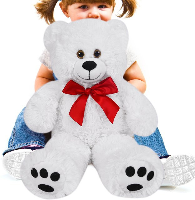 Casaria Teddybär Plüsch weiß - Bild 1