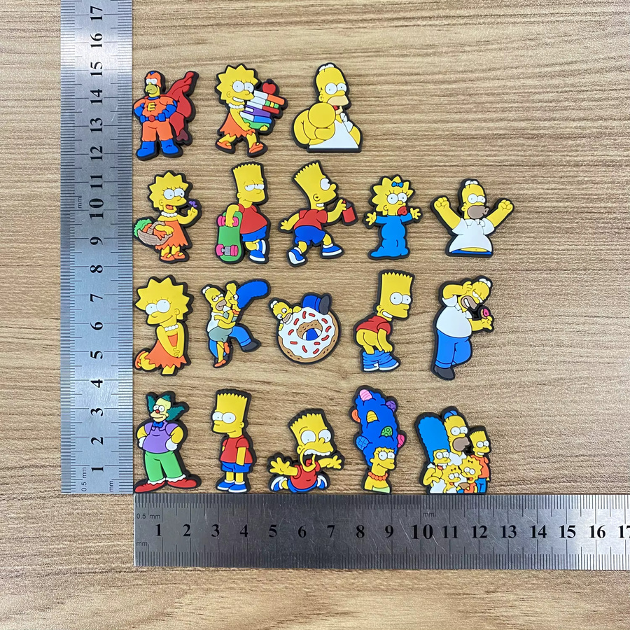 The Simpsons Schuh-Charms-Set, 18-teilig, PVC, Kinder, Unisex - Bild 3