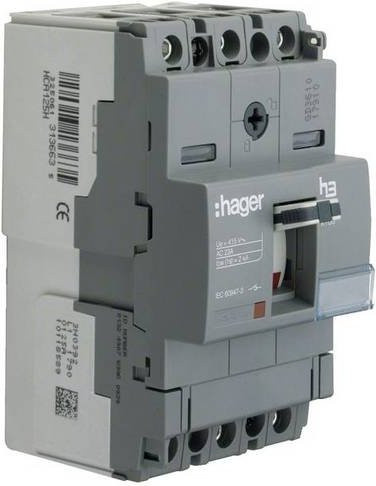 Hager Lasttrennschalter HCA160H 3polig 160A 690V grau - Bild 1
