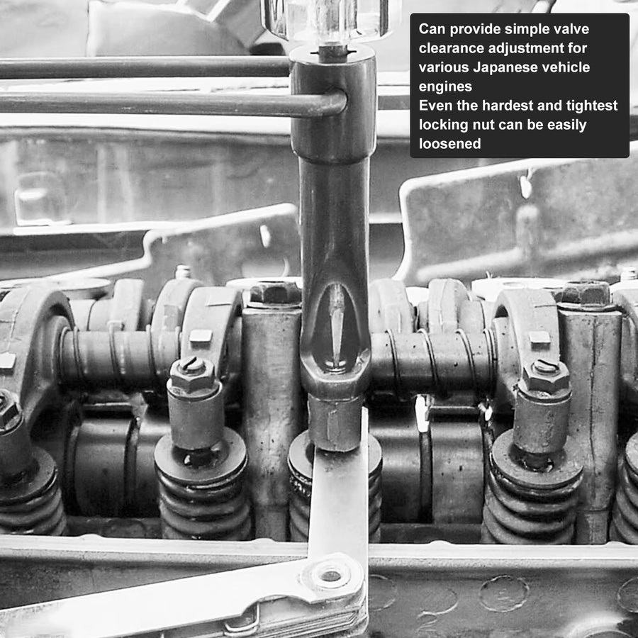 Jam Nut Ventil-Einstellwerkzeug aus Edelstahl in Rot für Automotoren, 12 mm Steuerung - Bild 4