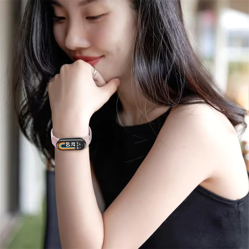 Xiaomi Smartwatch-Armband Nylon, Weiß, Mi Band 8, Mi Band 9, NFC - Bild 3