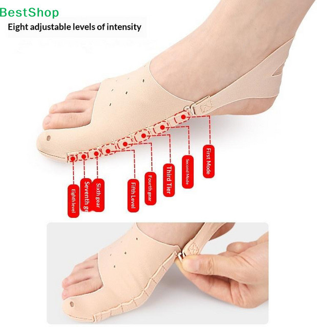 HNKMP Hallux-Valgus-Korrektor, 8-fach verstellbarer Zehenglätter - Bild 1