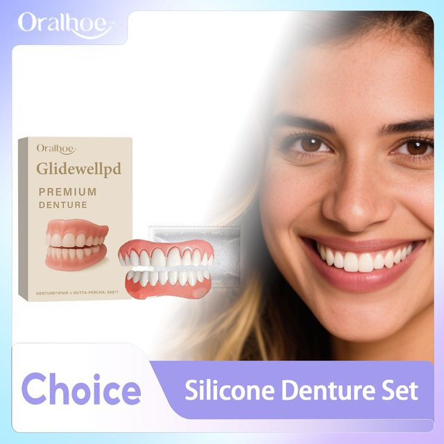 Oralhoe Prothesenreparaturset, Silikonzähne oben und unten - Bild 1