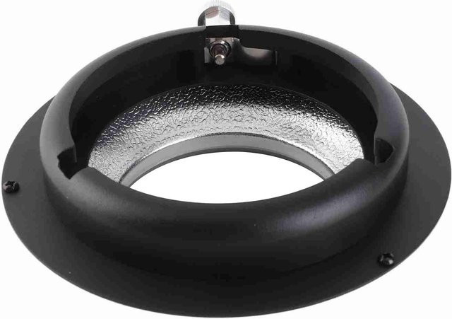 Shoemst Metall Speedring Adapter Konverter von Broncolor auf Bowens Anschluss für Fotolicht und Softbox, Grau - Bild 1