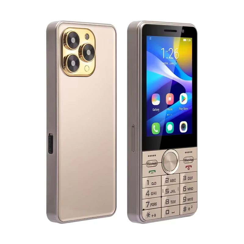 UNIWA HOPE XS17 4G Android Smartphone mit Touchscreen Tastatur, Gold, 3,5 Zoll, 2GB RAM, 16GB ROM, Dual SIM und GPS - Bild 2