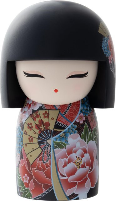 Kimmidoll Kokeshi Miho Puppe, black - Bild 1