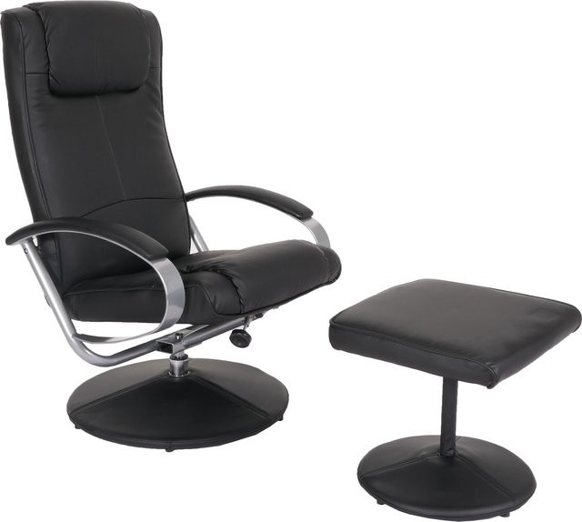 Relaxsessel Siena mit Hocker von MCW in Schwarz - Bild 1